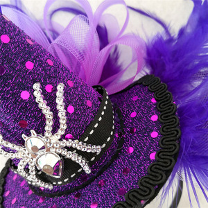 Bandeau de fête fantaisie unisexe pour enfants Luolan, uni, teint, imprimé pailleté, broderie à la main, style dobby, 48-50 cm - Product Image 3