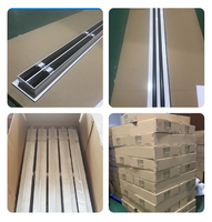 Diffuseur linéaire en aluminium pour grille d'aération de système de climatisation CVC