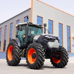 Spedizione gratuita trattore agricolo di grandi dimensioni 80HP 100HP 110HP 120HP 4WD trattore con cabina