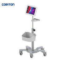 Chariot mobile de boîtier de sécurité pour tablette haut de gamme avec iPad Coque de protection Padpad Support mobile pour tablette antivol 15"