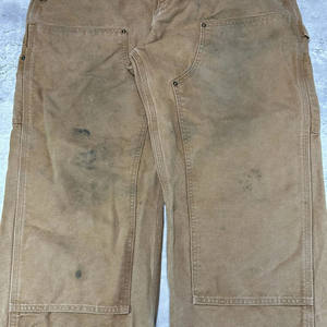 <span class=keywords><strong>Pantaloni</strong></span> da Lavoro in Tela con Doppia Rinforzatura alle Ginocchia, Tessuto Duck Canvas 14 oz, Effetto Usurato, per Escursionismo e Attività all'Aperto, Nuova Moda - Product Image 4