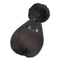 Parrucca con frange smussate in seta opaca ad alta temperatura per donna