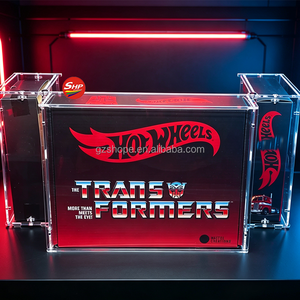 SHP Acryl-Sammelbox Geeignet für <span class=keywords><strong>Transformers</strong></span> RLC Optimus Prime und Nemesis Prime Faltbare Diecast-Auto-Vitrine - Product Image 1