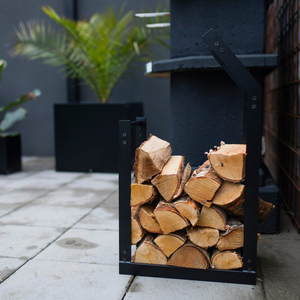 Porta Legna Moderno in Ferro Verniciato a Polvere per Interni, Supporto per Legna da Ardere per Caminetto - Product Image 1