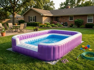 <span class=keywords><strong>Piscina</strong></span> Gonfiabile Premium Resistente con Sedute Integrate - Grande <span class=keywords><strong>Piscina</strong></span> Fuori Terra Durevole per il Divertimento Estivo in Giardino - Product Image 2