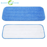 Prix promotionnel le plus récent : Tampon de serpillière microfibre réutilisable 18 pouces pour pulvérisation, usage humide et sec, pour dépoussiérage