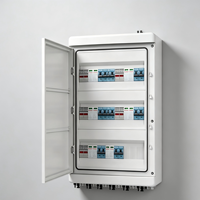 CHSZDEXI 525V DC 15A Boîtier de Commutation Photovoltaïque à 8 Prises en ABS Modèle DXV-05-5 pour Systèmes Solaires Extérieurs