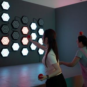 Juego de Luces LED Activas para Ejercicios de Reacción, 35x35cm, Juego de Pelota de Pared, Laberinto de <span class=keywords><strong>Escape</strong></span>, Gimnasio - Product Image 3