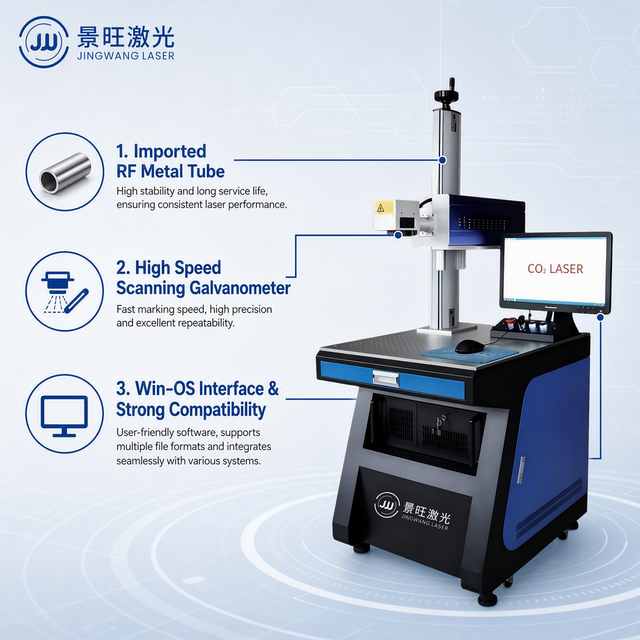 CE Certified 7000mms High Speed Precision Industrial Packaging Textile Logo Printing Carbon Dioxide Laser Marking Machine