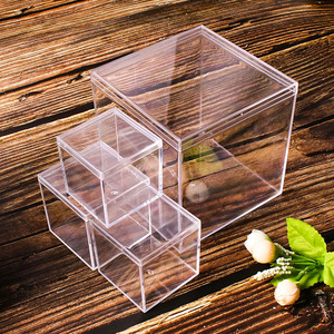 Caja Acrílica Transparente de 2.6 Pulgadas con Tapa, Mini Caja de Almacenamiento de Plástico para Joyería, Contenedores Cúbicos para Dulces, Joyas Pequeñas, Recuerdos de Fiesta de Pascua - Product Image 2