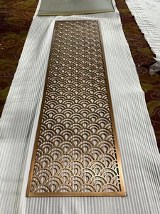 Panneau de mur rideau perforé en aluminium de style chinois, surface anodisée, anti-corrosion, séparateur d'espace d'entrée, 70 pouces+, taille personnalisable - Product Image 5
