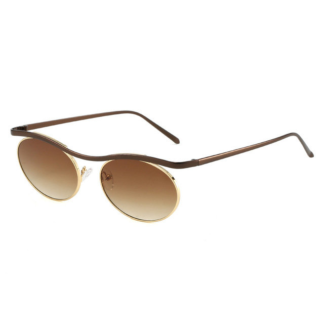 High Quality Gothic Steampunk Vampire Mirror Metal Sunglasses Trendy Frame PC Alloy Custom Logo Lens UV400 Anti-reflective Low