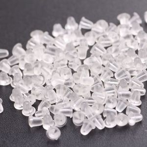 Jewelry Accessories Plastic Clear <strong>Rubber</strong> Shape Stopper Clutch Nut <strong>Earring</strong> <strong>Backs</strong> - Product Image 2