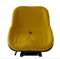 Couleur jaune vif avec siège de tondeuse à gazon et de moissonneuse à absorption de chocs simple