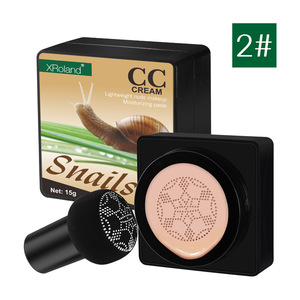Correttore Idratante a Lunga Durata Impermeabile con Bava di Lumaca e Avocado, <span class=keywords><strong>Fondotinta</strong></span> Liquido CC Cream Leggero Effetto <span class=keywords><strong>Nude</strong></span> - Product Image 2