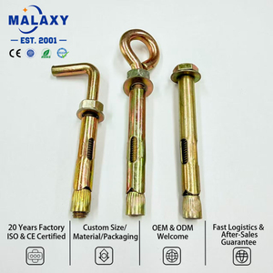 Ancrages à manchon en acier au carbone Malaxy, forme O, L, C, pour murs creux, fixations à haute résistance pour béton, ancrages à manchon - Product Image 2