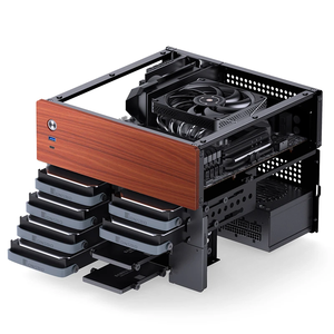 JONSBO N4 <span class=keywords><strong>Mini</strong></span>-<span class=keywords><strong>ITX</strong></span> Aluminio <span class=keywords><strong>Mini</strong></span> Chasis ATX Mid <span class=keywords><strong>Tower</strong></span> <span class=keywords><strong>Case</strong></span> 6 + 2 HDD Bay One 120mm Fans SFX PSU 1U USB PC Cases Acrílico MicroATX - Product Image 3