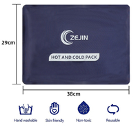 Compresse chaude/froide en gel de nylon de qualité médicale, réutilisable, grande taille, pour soulager les douleurs musculaires et les courbatures quotidiennes