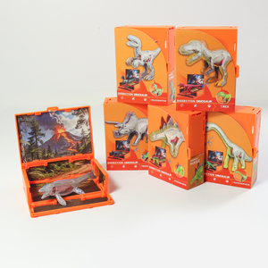 Nuevo <span class=keywords><strong>Juguete</strong></span> de Construcción DIY 2026: Estuche de Plástico con Figura de Medio Hombre y Medio <span class=keywords><strong>Dinosaurio</strong></span> para Niños - Product Image 4
