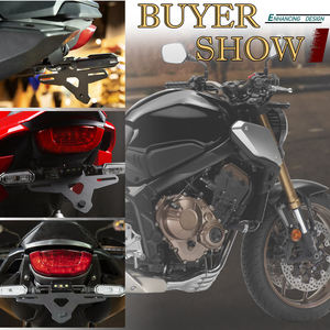 Cadre de plaque d'immatriculation court de moto XXUN avec lampe pour <span class=keywords><strong>Honda</strong></span> <span class=keywords><strong>CB650R</strong></span> CBR650R 2021 2022 <span class=keywords><strong>2023</strong></span> 2024 - Product Image 6