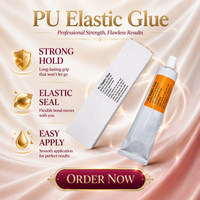 Colle liquide PU populaire 100 ml en tube large avec outils de pose pour extensions de cheveux naturels