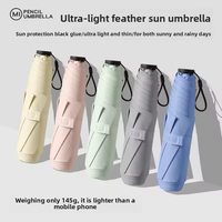 Parapluie pliant mini ultra léger à ouverture automatique, simple, pare-soleil, anti-UV, portable, de qualité supérieure
