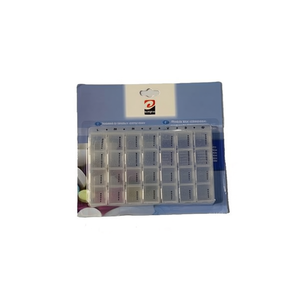 Mnj Pillbox 12 Compartment Plastic Daily Organizer For Medication Storage - Product Image 1