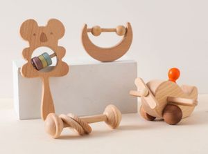 Cadeau de <span class=keywords><strong>naissance</strong></span> pour bébé puzzle multifonctionnel jouets d'éducation précoce hochets rongeant gomme de dentition billes de bois <span class=keywords><strong>ensemble</strong></span> de jouets d'avion - Product Image 6