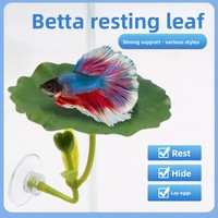 Tanaman Air Plastik Bentuk Daun Buatan Dwarf Gourami untuk Tempat Bertelur, Dekorasi Akuarium, dan Tempat Persembunyian
