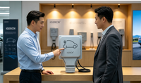 Prise de charge pour véhicule électrique industrielle IGERCN, IP66, en cuivre, 1 gang, 250V/16A, prise française, extérieur, IGW1-FR