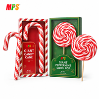 Wholesale Red & White Giant Holiday Candy Canes Mix Colors and Fruit Flavors Christmas Big Candy Cane
