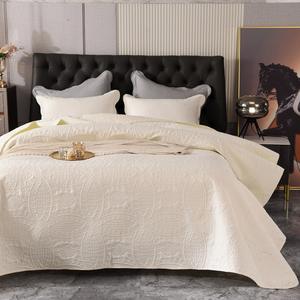 卸売カスタム四季洗濯綿ベッドカバー輸出超音波キルティングキルト - Product Image 1