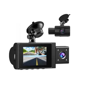 2K 3 Ống Kính Dash Cam Wifi 2 Inch Màn Hình Xe Video Máy Ảnh Tầm Nhìn Ban Đêm Wifi Vòng Lặp Ghi Âm Phát Hiện Chuyển Động