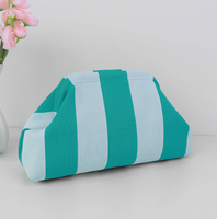 Tas Makeup Rajut Logo Bordir Kustom Bergaris Flyknit Portabel, Tas Clutch Cloud Hadiah, Tas Kosmetik Rajut Wanita