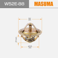 W52E-88 MASUMA Auto Pièces de rechange 88(C) Voiture thermostatique MD005131 MD997221 MD997604 MD997461 Pour HONDA MITSUBISHI CHAR