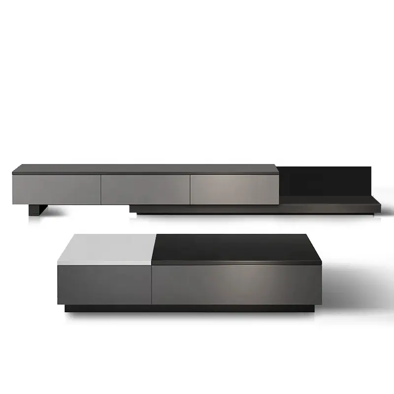 And Matching Coffee Table Style Tv Stand 2022 New Product Modern Multifunctional Living Room Mdf Modern 15-25 Days 1 Piece Moden