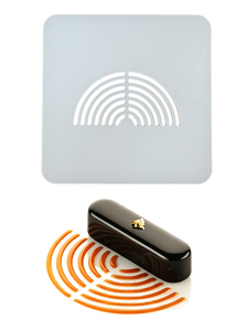 UNIMOULD Moule en silicone réutilisable de qualité alimentaire à motif vague arc-en-ciel pour la décoration de gâteaux, la cuisine moléculaire et la pâtisserie - Product Image 1