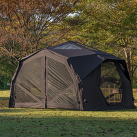 Tente pneumatique Coody Hubshelter Pro - Noire, tente de camping gonflable pliable portable, tente pneumatique pratique