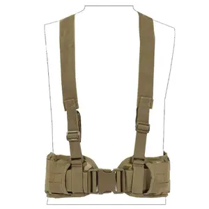 战术执勤摩尔战斗腰带方便战斗腰带H型软垫吊带腰带