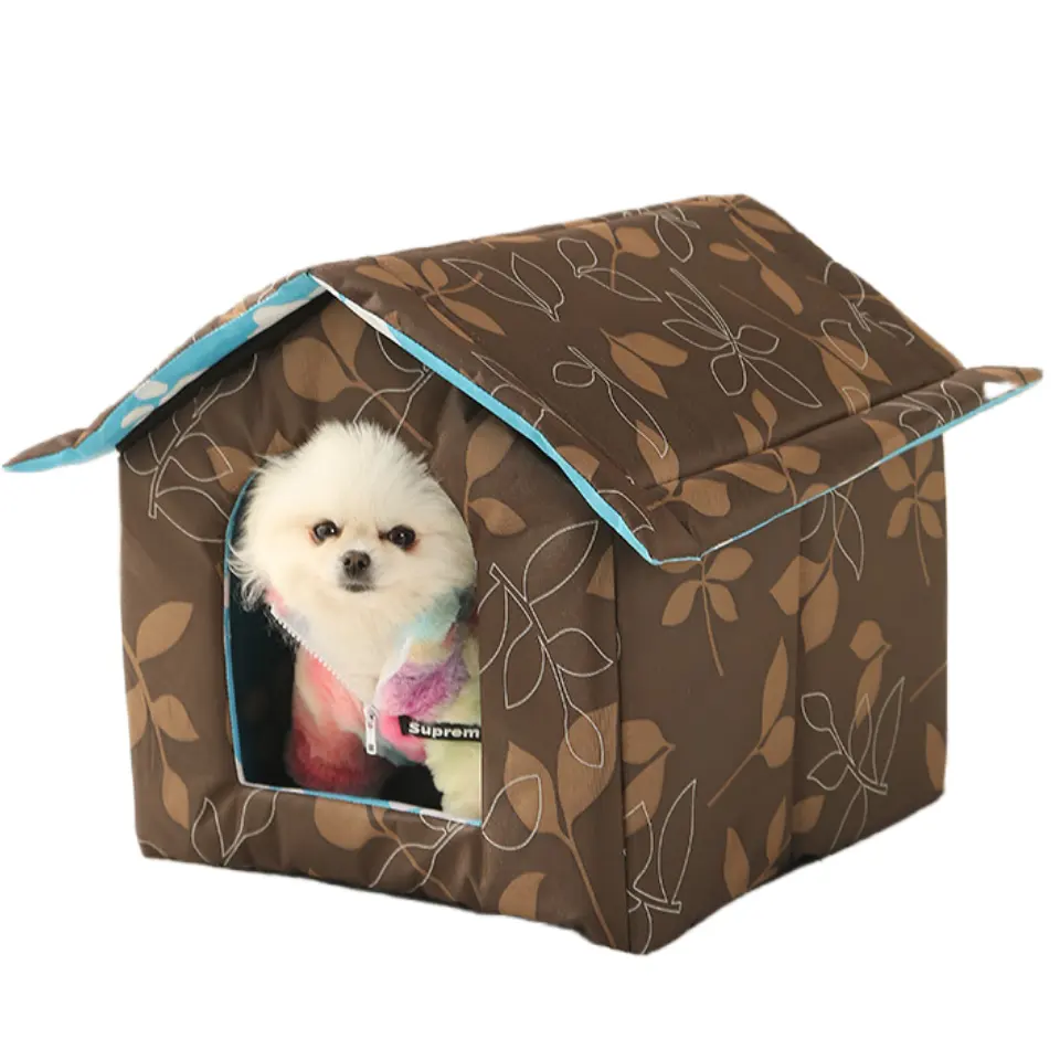 Winter outdoor waterproof can be dismantled and washed stray cats and dogs weatherproof warm insulation stray cat shelter
