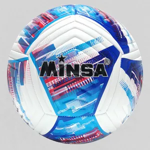 B7409 MINSA工厂批发定制Logo印花足球PVC PU TPU足球足球