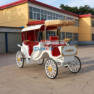 High Performance Tourist Horse Drawn European Horse Carts Wagon Carriage Wedding Electric Horse Carriage - Product Image 3