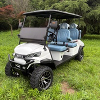 Carrito de Golf con Certificación CE, Porta Bolsas de Golf, 4 Asientos, Batería de Litio de 72V, Motor AC para Campos de Golf