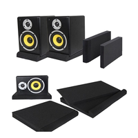 Panneaux acoustiques en mousse micro-perforée, isolation phonique haute performance pour moniteurs de studio, lot de 2