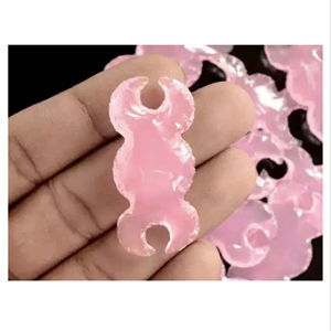 จี้รูปพระจันทร์สีชมพูโอปาไลต์ขายดีอันดับต้นๆ งานแกะสลักควอตซ์ทำมือ บำบัดด้วยเรกิ - Product Image 1