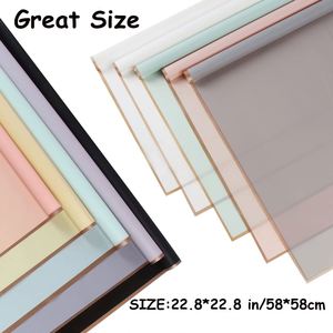 Design Golden Edge Wholesale Coated PVC Single Side Waterproof 38g Kraft <b>Paper</b> Gravure <b>Printing</b> Compatible Custom Bouquet <b>Paper</b> - Product Image 4