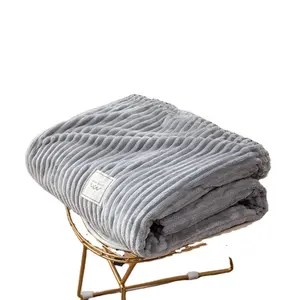 Gerecycled Hoge Kwaliteit Enkellaags Koraal Fleece Throw Custom Deken