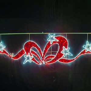 Décoration LED de Noël en forme de croix pour l'éclairage extérieur des fêtes et les projets de rues commerciales - Product Image 1