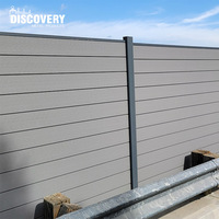 Panneaux de clôture composites pour l'extérieur, clôture d'intimité pour la maison et le jardin, panneau composite bois-plastique décoratif, clôture WPC