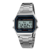 Nuevo reloj deportivo LED Digital de lujo para hombres y mujeres, reloj electrónico con alarma multifunción, banda de acero inoxidable, resistente al agua 10 Bar